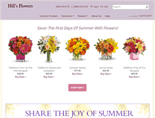 Tablet Screenshot of hillsflowers.biz